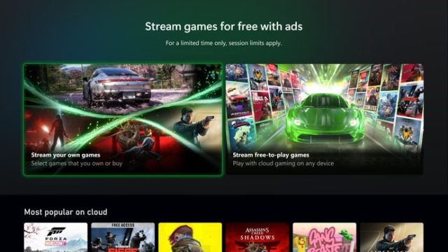 Microsoft starts testing ad-supported game streaming on Xbox